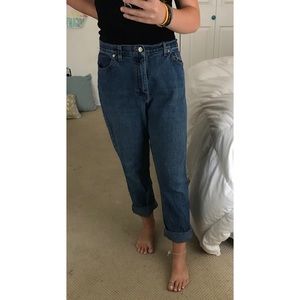 High waisted mom jeans